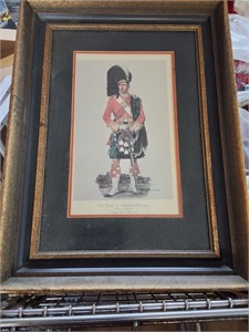 framed Scottish guard pic