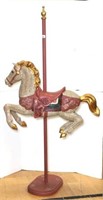 Tall Decorative Carousel Horse on Stand