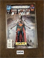 DC comic Our Worlds At War as pictured