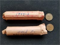 2 Rolls 1944 S Pennies