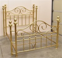 Beautiful Brass King Headboard Footboard & Frame