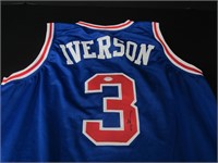 76ERS ALLEN IVERSON SIGNED JERSEY PSA COA