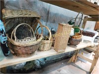 large amt wicker items