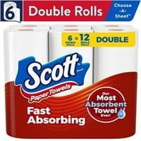 Scott Choose-a-Sheet Paper Towels  6 Rolls