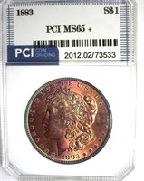 1883 Morgan PCI MS65+ Vibrant Color