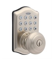 Electronic knob with lighted keypad