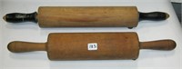 2  Vintage Wooden  Rolling Pins