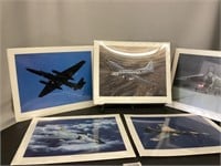 5 Airplane Prints