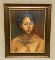 "Eva" Portrait Oil on Canvas.