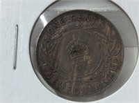 Nfld 1 Cent 1917 Vf