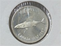 1967  10 Cents Can Ms65