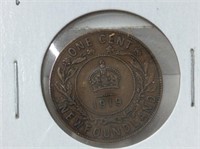 Nfld 1 Cent 1919 F