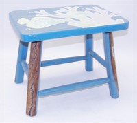 Small Painted Wood Step Stool