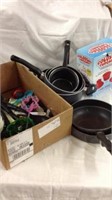 Group of pots and pan's kitchen utensils and