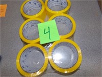Carton Sealing Tape - 6 rolls - Yellow