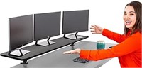 55 Inch Clamp On Desk Shelf | Large Monitor Riser
