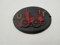 VTG Cast Iron Firemans Mark United Fireman Union