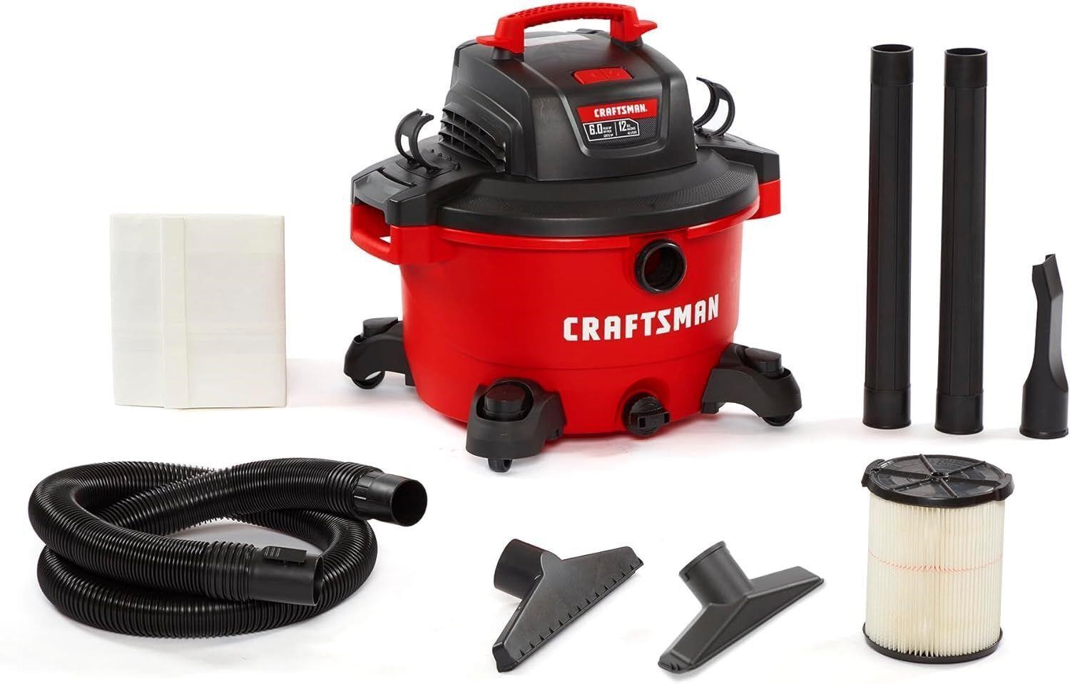 CRAFTSMAN 12 Gallon 6.0 Peak HP Wet/Dry Vac