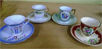 Lot of Four Japan Demitasse Cups & Saucers