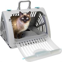 SportPet Foldable Travel Cat Carrier  Gray