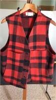 Filson Plaid Wool Vest & Katch Me Leather Vest