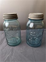 2 Ball Mason Jars With Zinc Lids