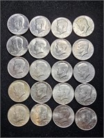 1967-1977D Kennedy Half Dollars (20)