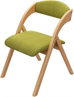 Folding Chair with Padded Seat, Green