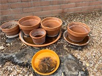 Terracotta Planters and Saucers