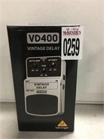 VD400 VINTAGE DELAY EFFECTS PEDAL