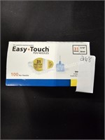 100ct easy touch pen needles 31g (display area)