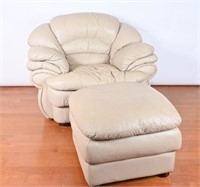 Oversized Lounge Chair & Foot Stool