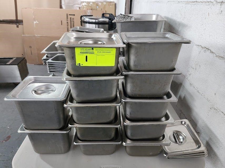 1/6 SIZE SS PANS WITH LIDS