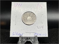 1844 Mexican 1 Silver Real