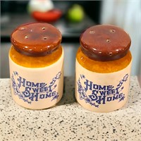 1970's Home Sweet Home Stoneware Crock