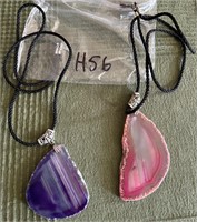 2 large geode Necklaces ($120 value)