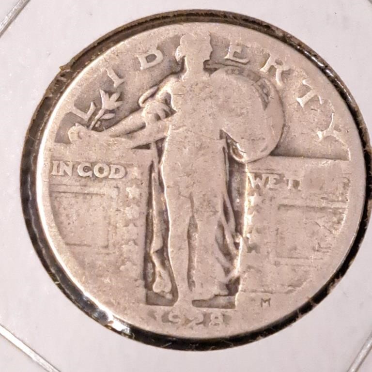 1928 Standing Liberty Quarter 90% Silver