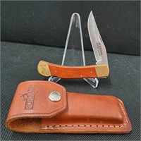 Shrade Super Sharp Pocket Knife with Belt Sheath