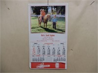 1983 DICK'S SMALL ENGINES SALES & SERVICE CALENDAR