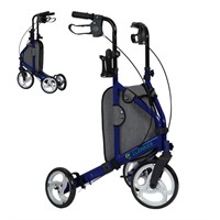 N7627  Elenker Rollator Walker 10 Wheel Blue