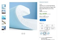 E6340  Subrtex Gel-Infused Foam Mattress Topper