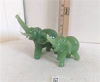 Pair of Jadeite Elephants