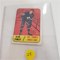 Allan stanley Toronto Maple Leafs Topps 1967-68