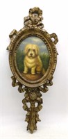 Pet Portrait in Ornate Frame.