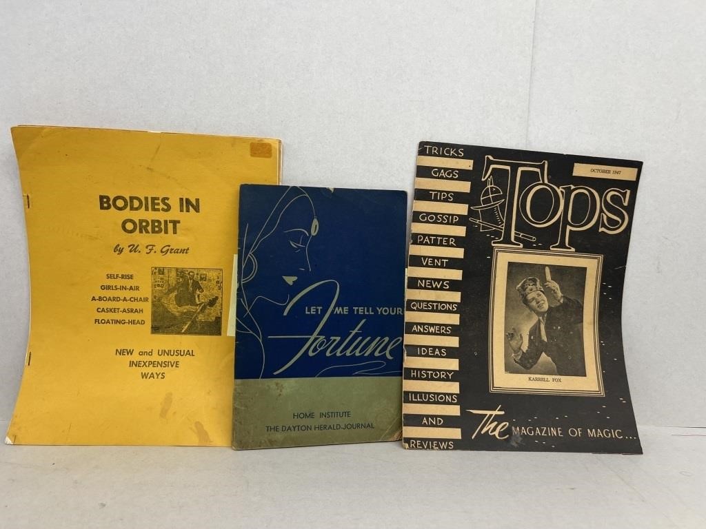 1947 Tops magazine of magic, magic bodies in