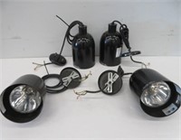 4 HATCO COMM. BLACK METAL 375w HEAT LAMPS