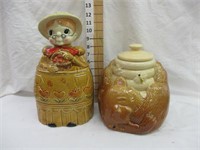 McCoy Honey Bear & Royal Sealy Lady cookie jars