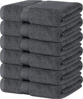 NEW $50 Towels 6 Medium Bath Towels, 24 x 48 In