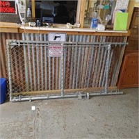 LARGE ALUMINUM GATE APROX 3FT W X APROX 6FT