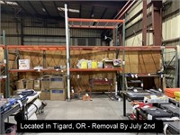 3'8" X 24" X 8' - 12' FOOTED PALLET RACKING